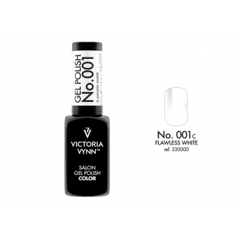salon gel polish No.001 flawless white (HEMA FREE, TPO FREE, DI-HEMA FREE)